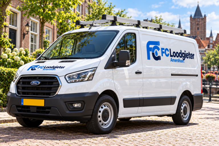 Bedrijfsbus van F.C Loodgieter Amersfoort